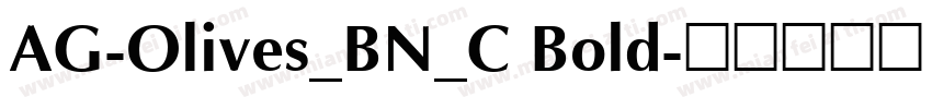 AG-Olives_BN_C Bold字体转换